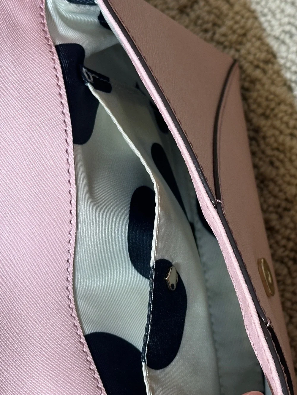kate spade Blush Pink Leather Crossbody Envelope Bag